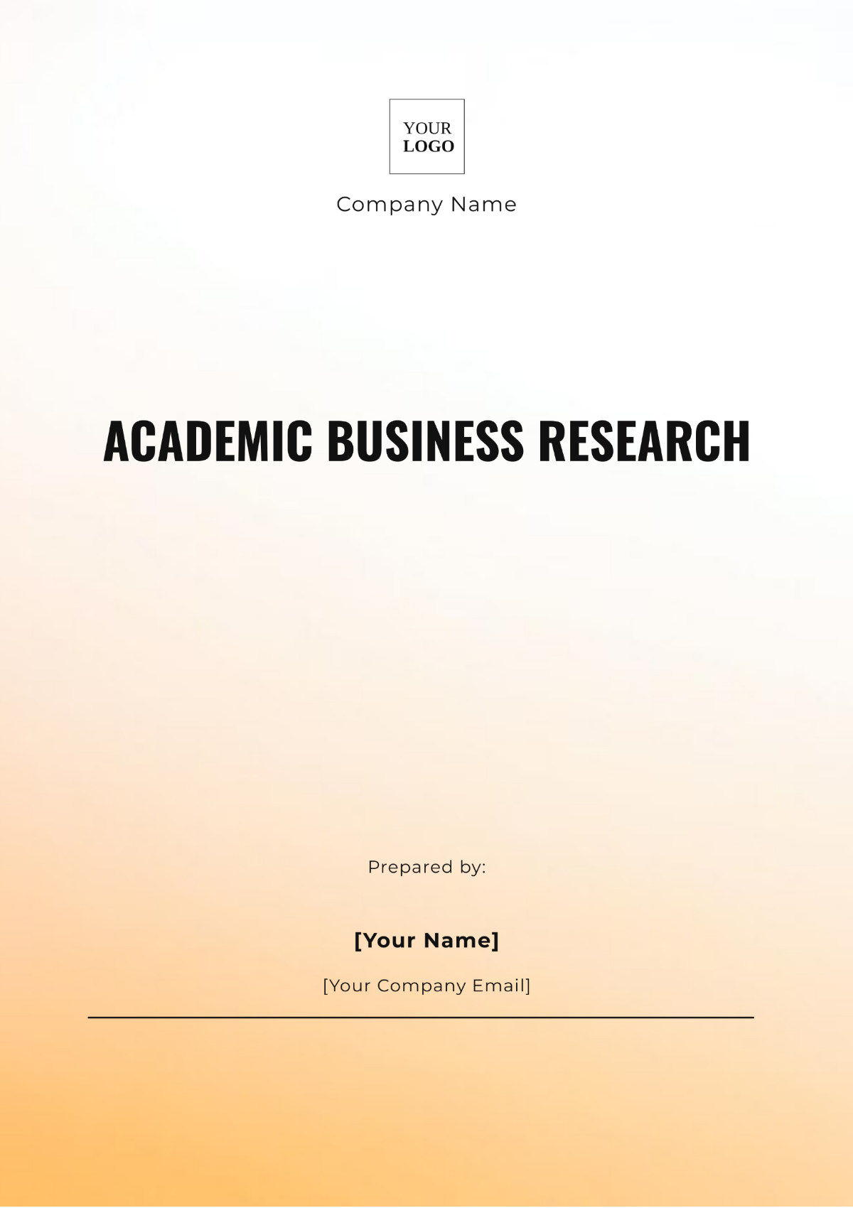 Academic Business Research Template - Edit Online & Download