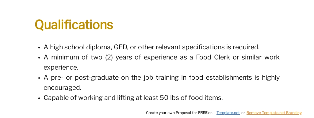 Free Food Clerk Job Description Template 6.jpe