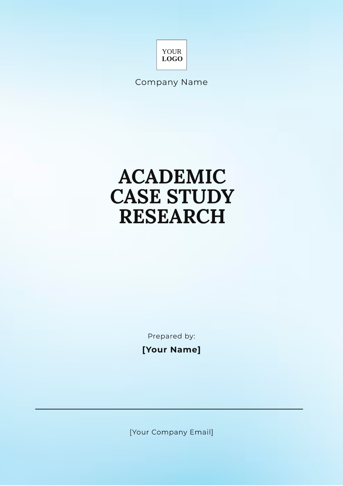 Free Academic Case Study Research Template