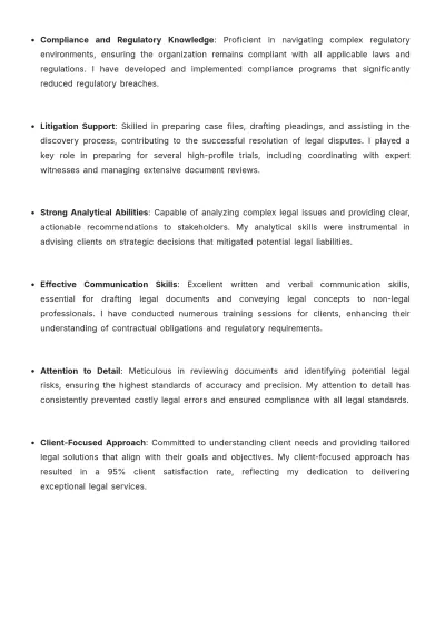 Free Legal Specialist Lawyer Cover Letter to Edit Online