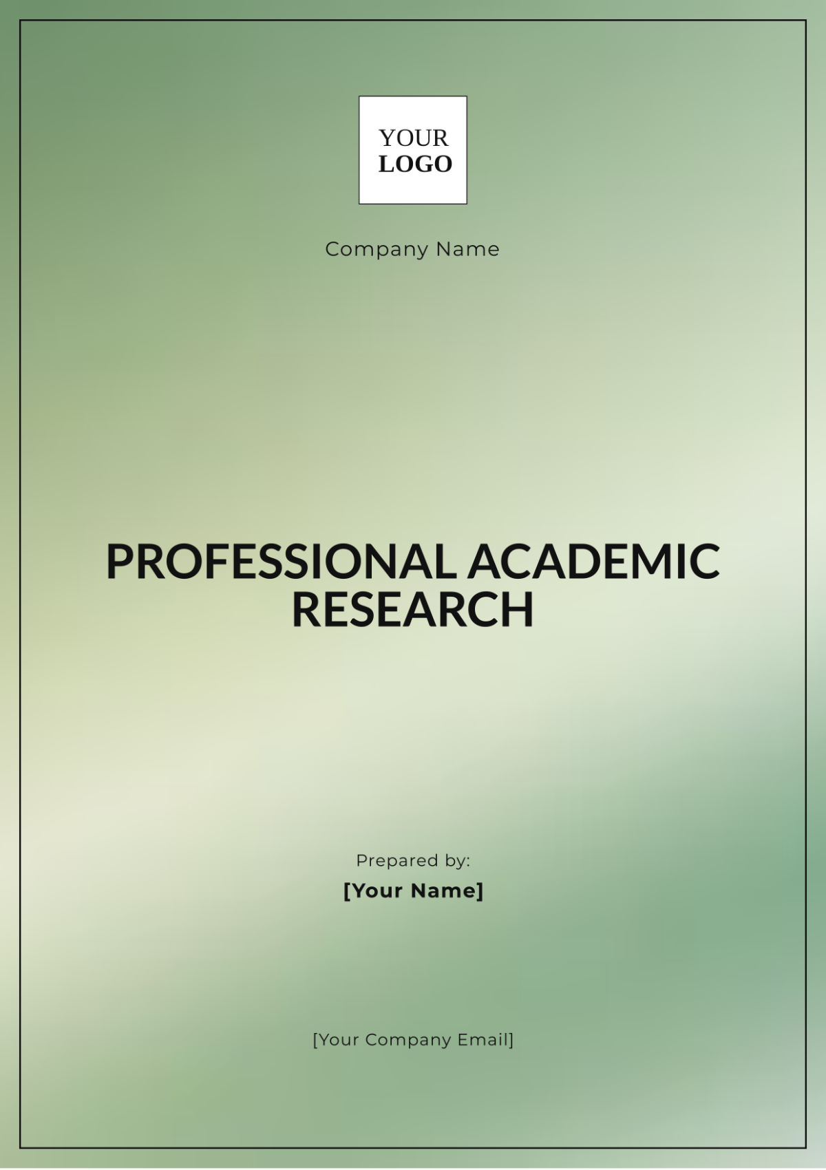 Free Professional Academic Research Template