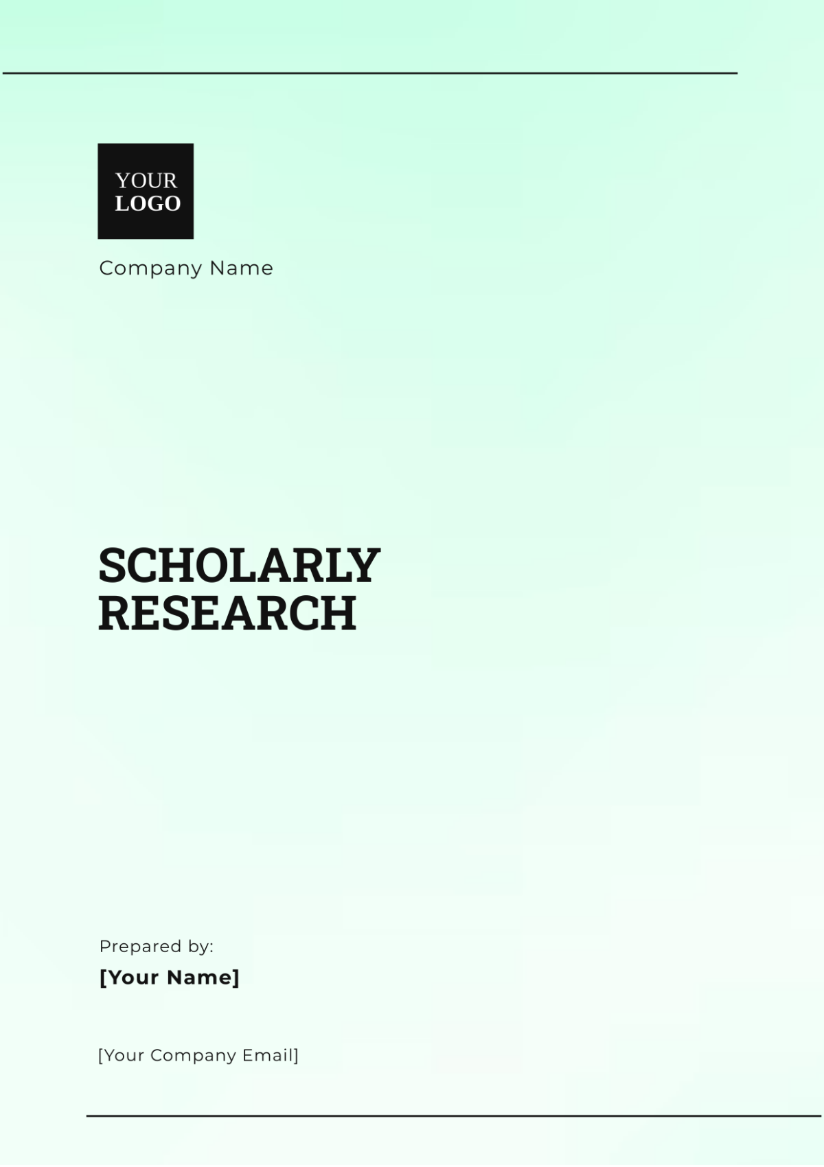 Scholarly Research Template - Edit Online & Download