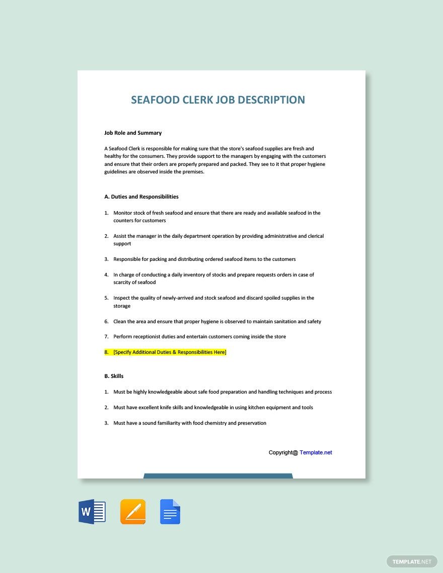 FREE Seafood Template Download in Word, Google Docs, PDF, Illustrator