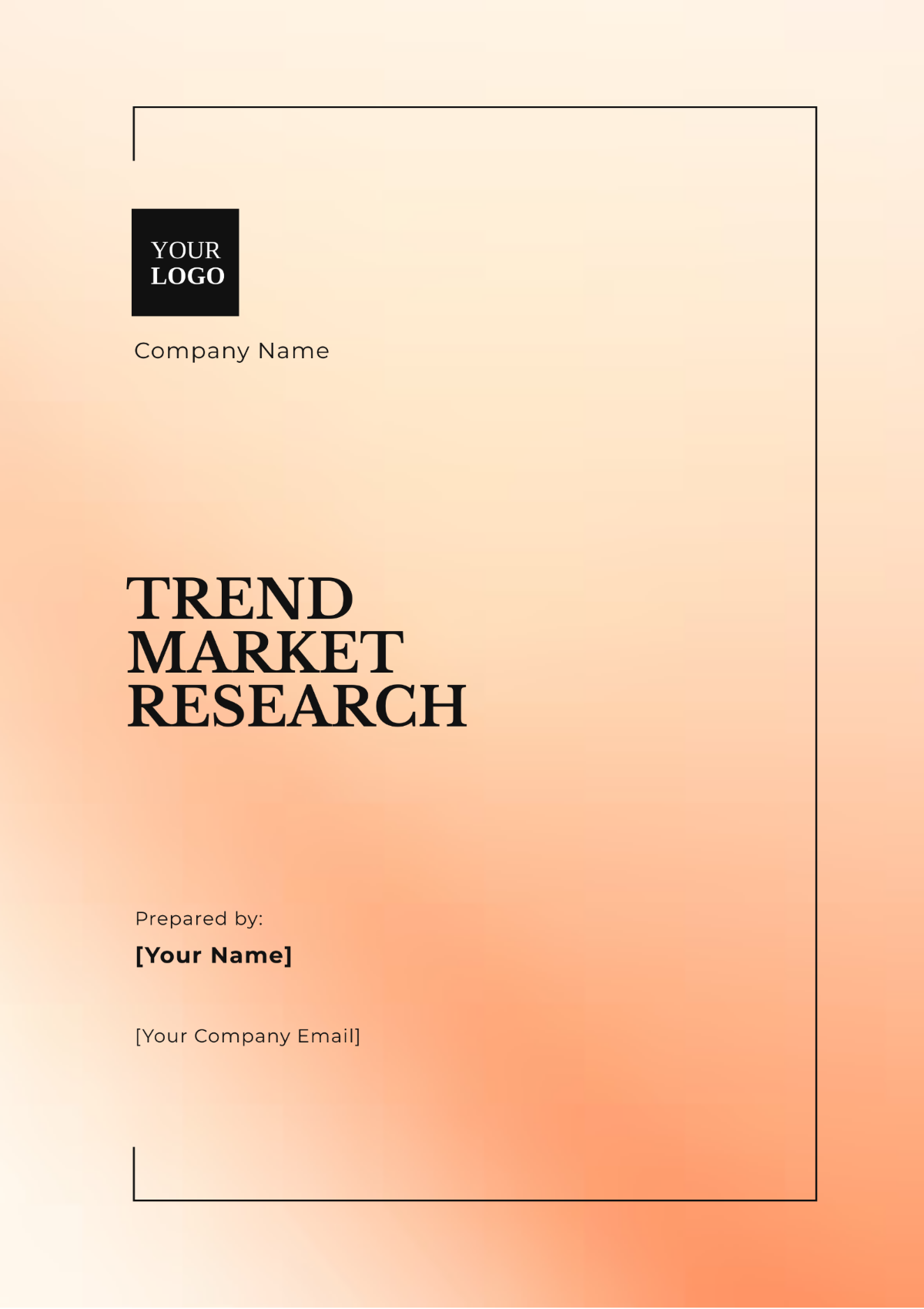 Trend Market Research Template