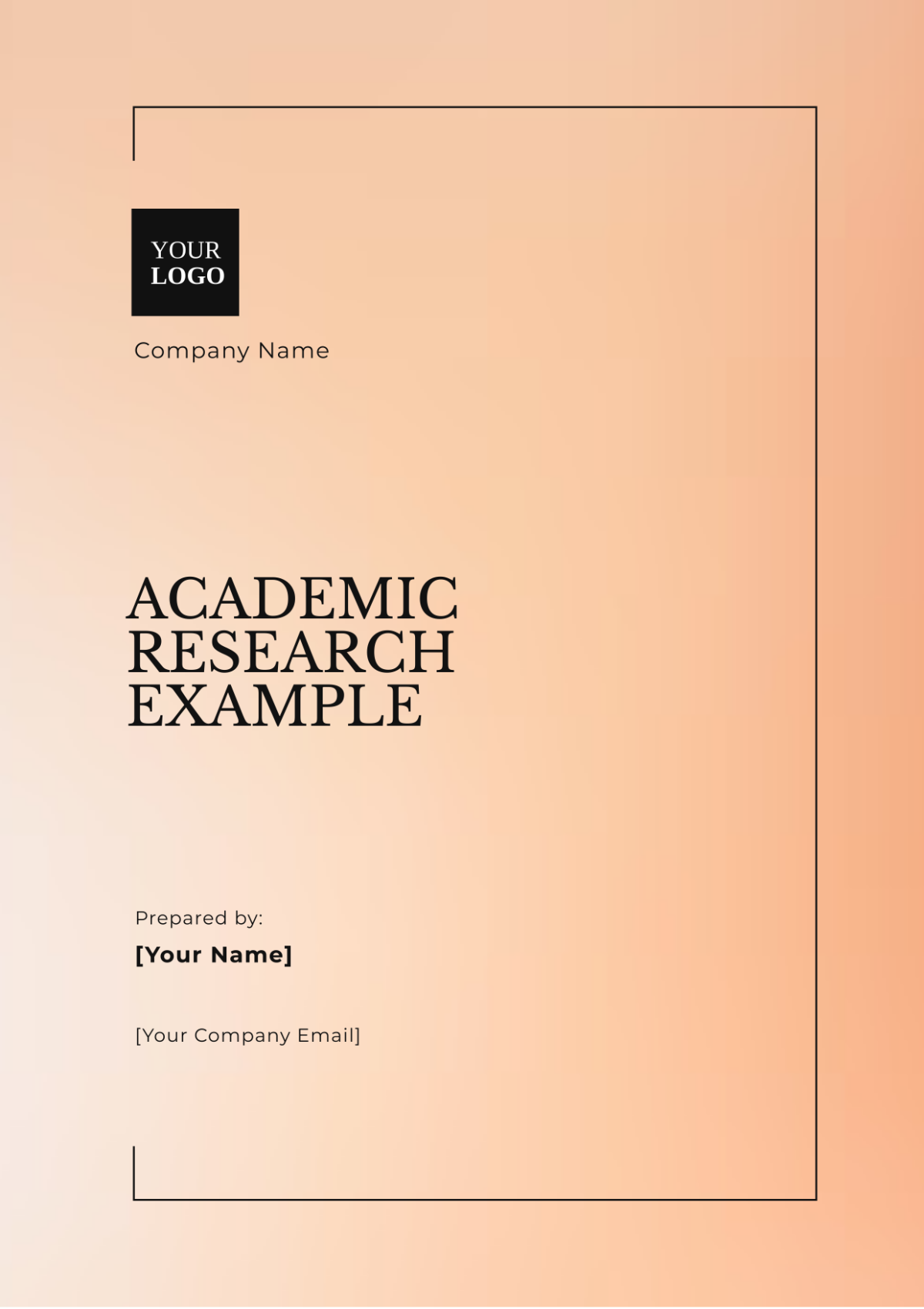 Free Academic Research Example Template