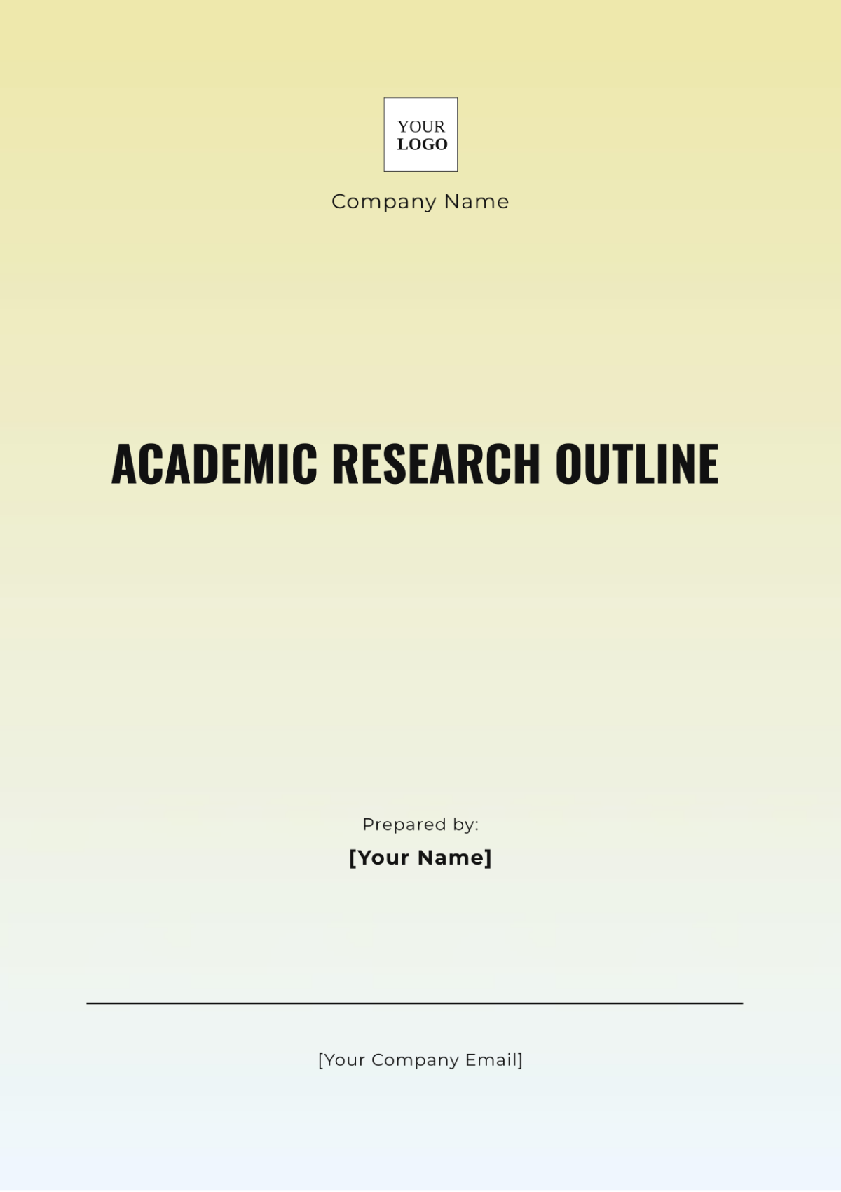 Academic Research Outline Template - Edit Online & Download