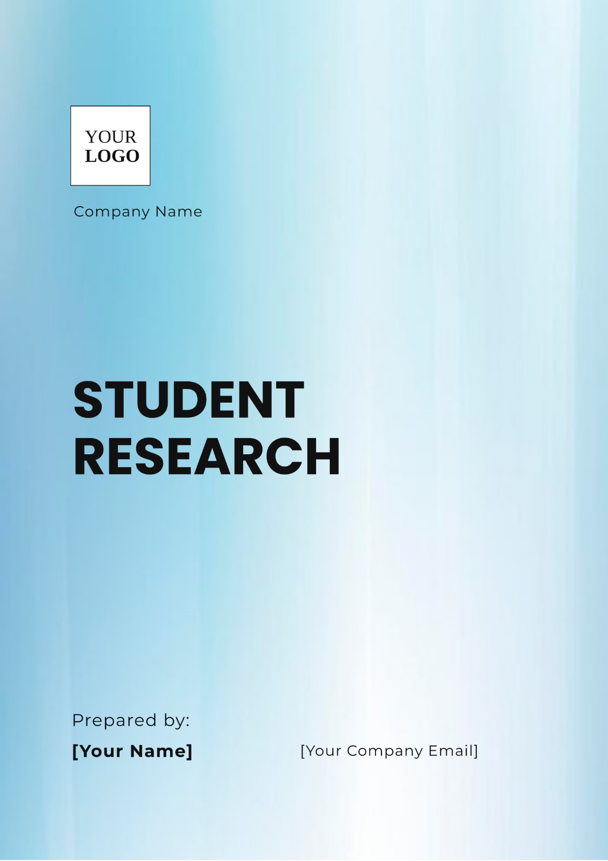 Free Sample Student Research Template