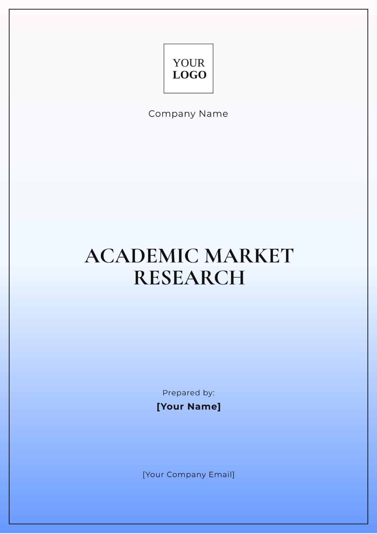 Academic Market Research Template - Edit Online & Download