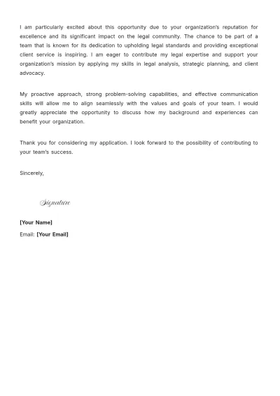 Free Lawyer Advocate Cover Letter to Edit Online