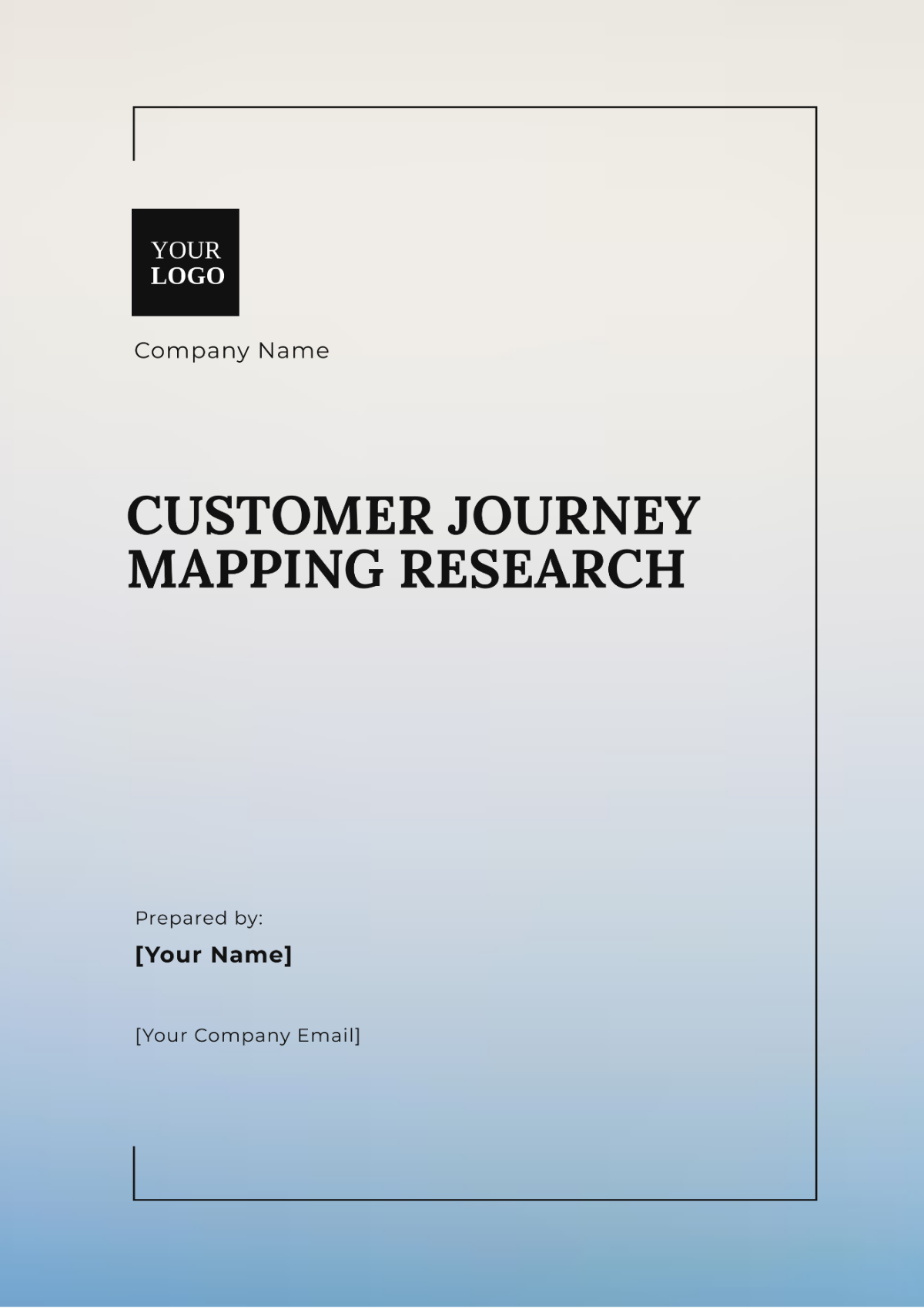 Customer Journey Mapping Research Template - Edit Online & Download