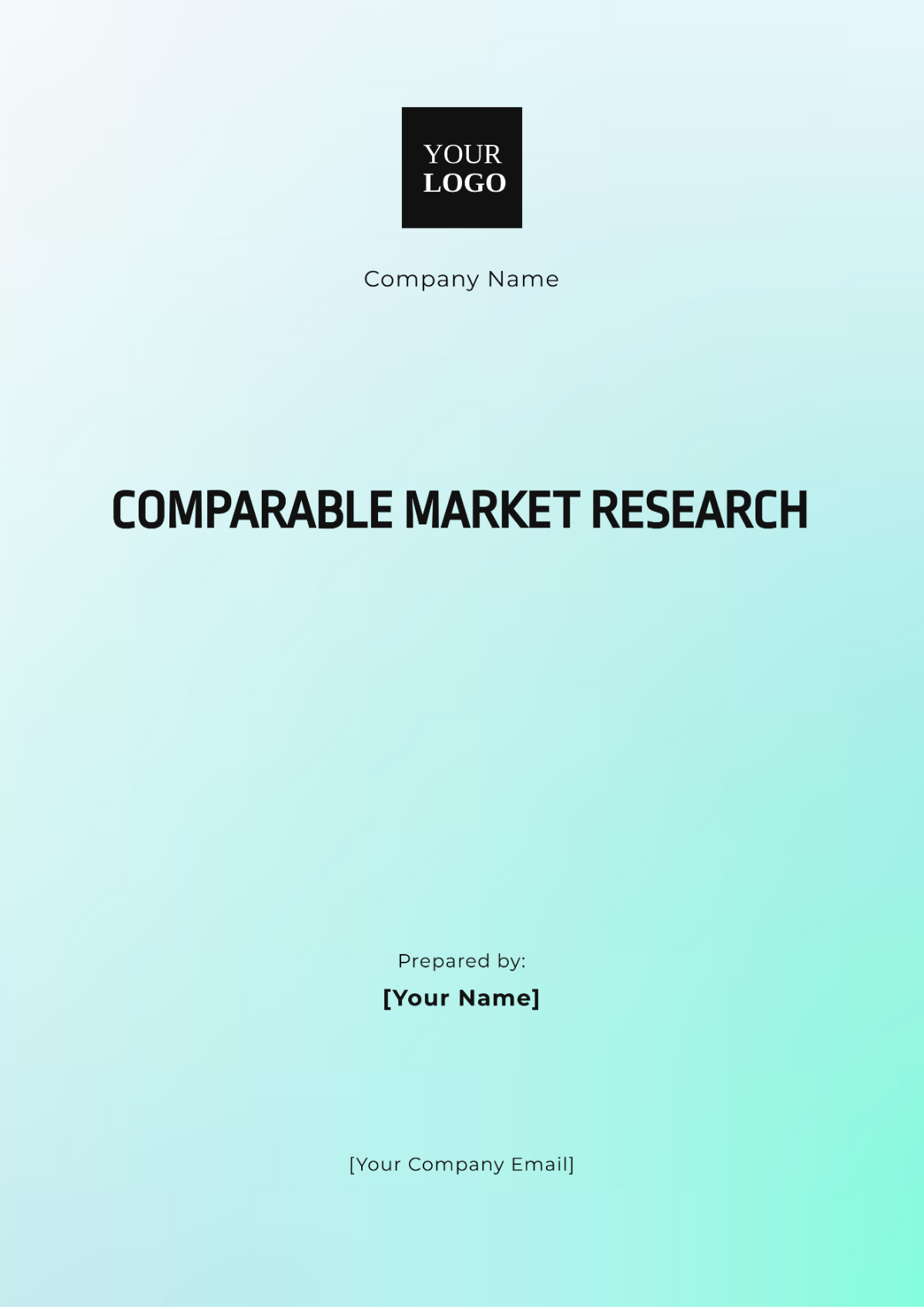 Comparable Market Research Template