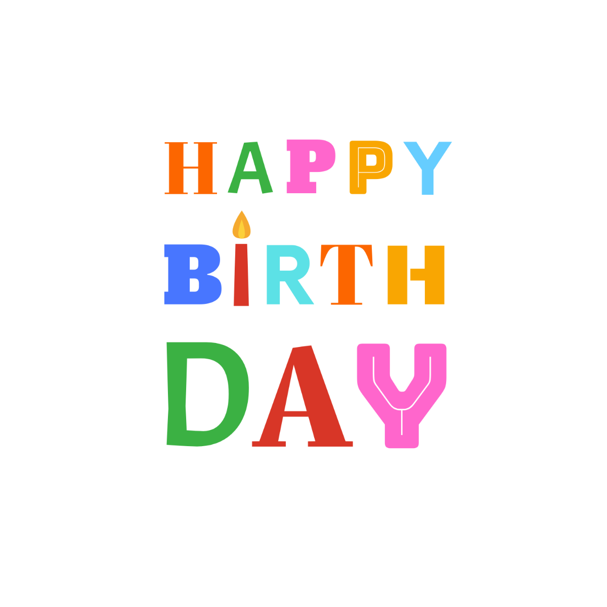 Abstract Happy Birthday Text - Edit Online | Template.net