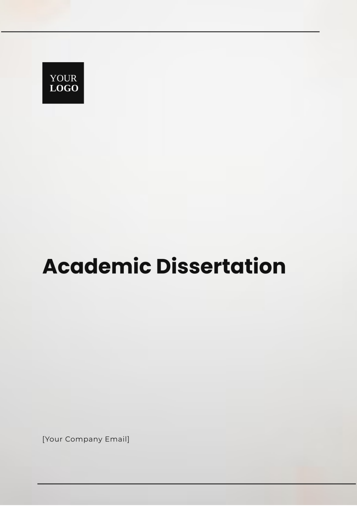 Academic Dissertation Template - Edit Online & Download