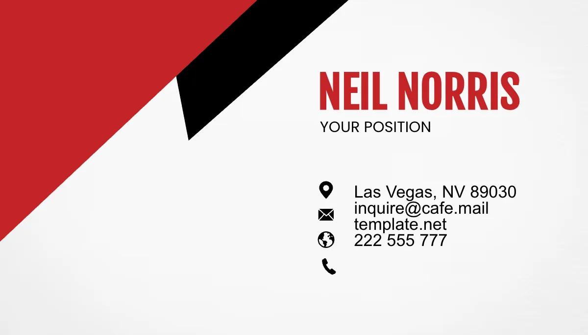 Free Cafe Branding Business Card Template to Edit Online