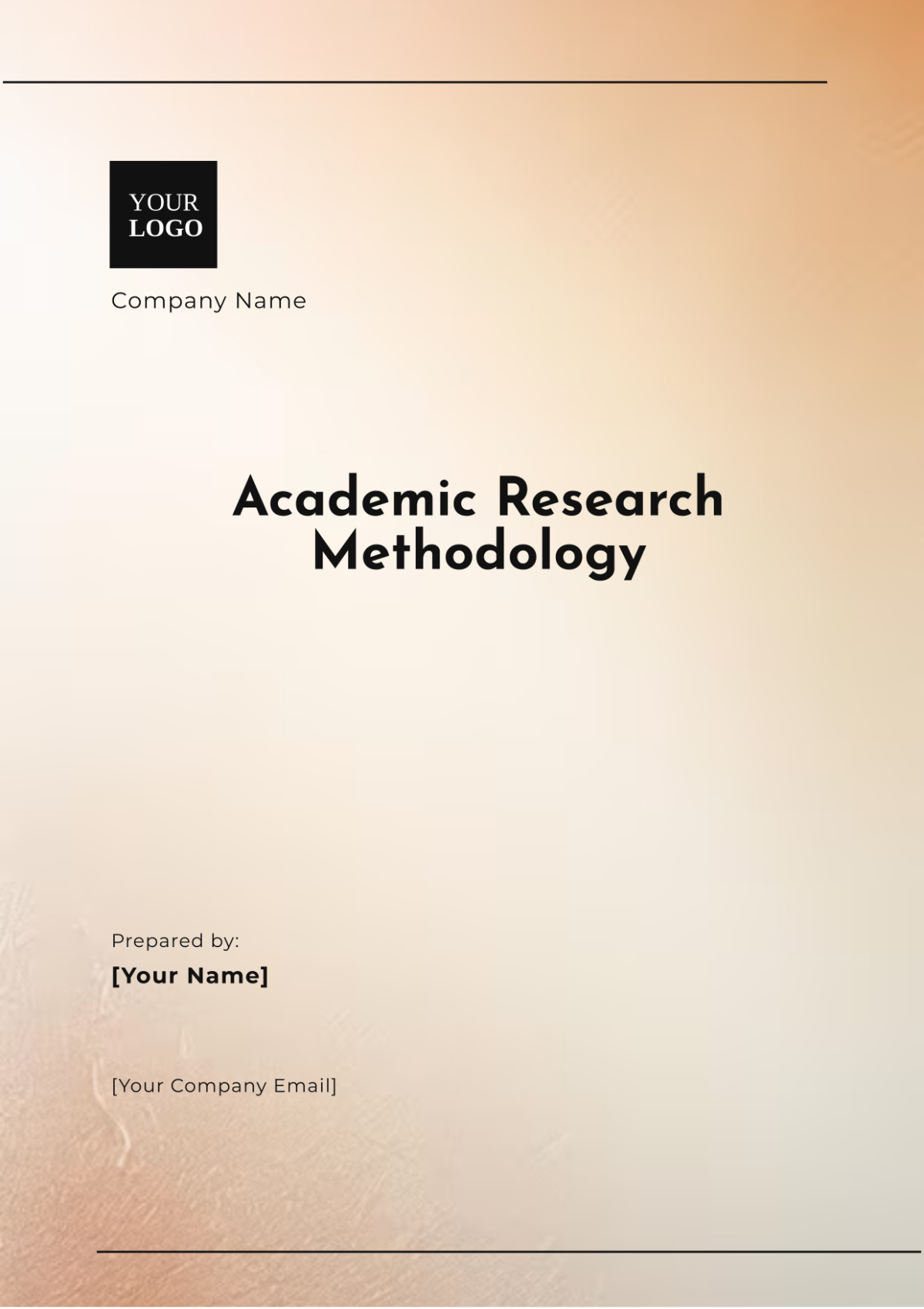 Free Academic Research Methodology Template