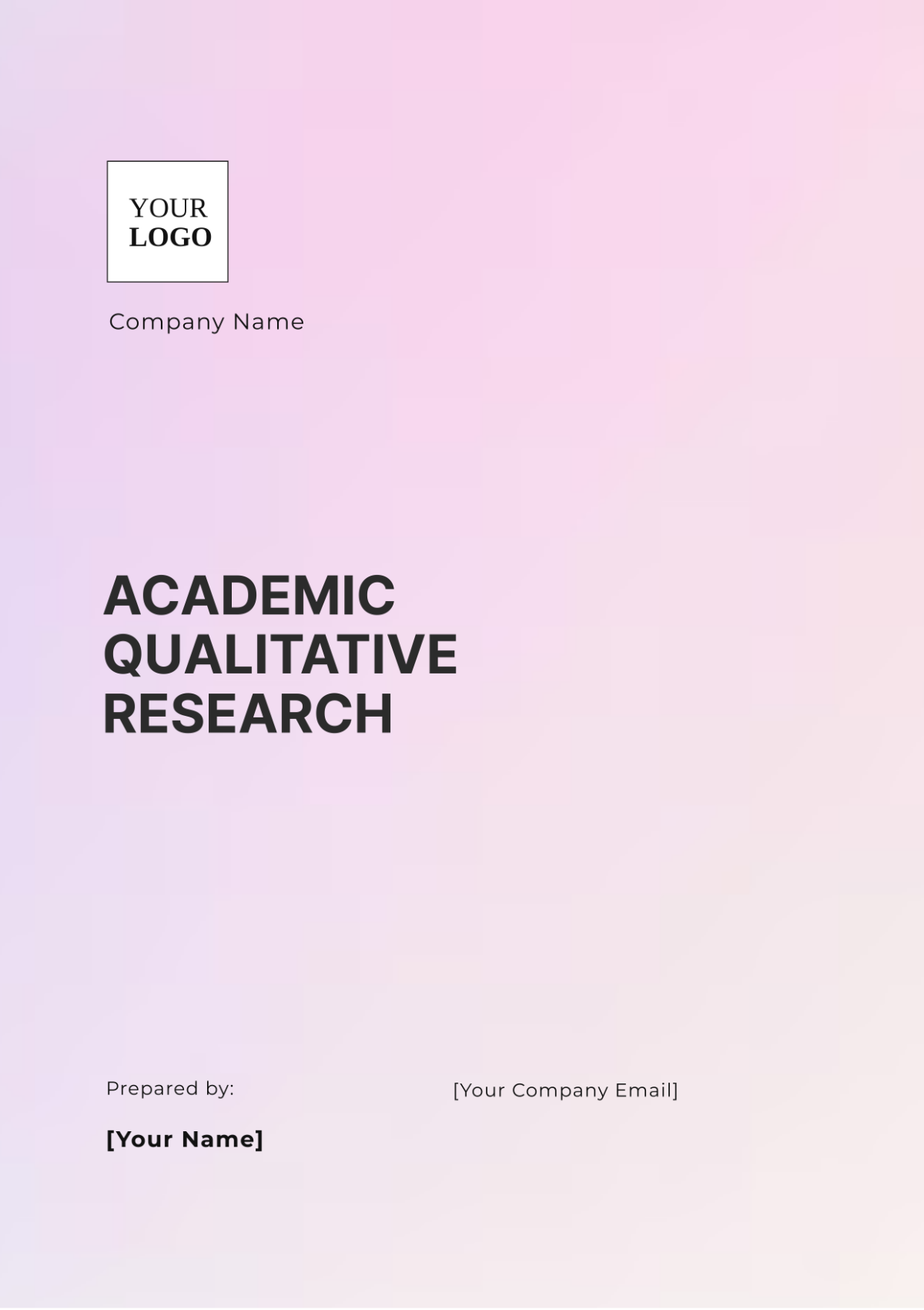 Free Academic Qualitative Research Template