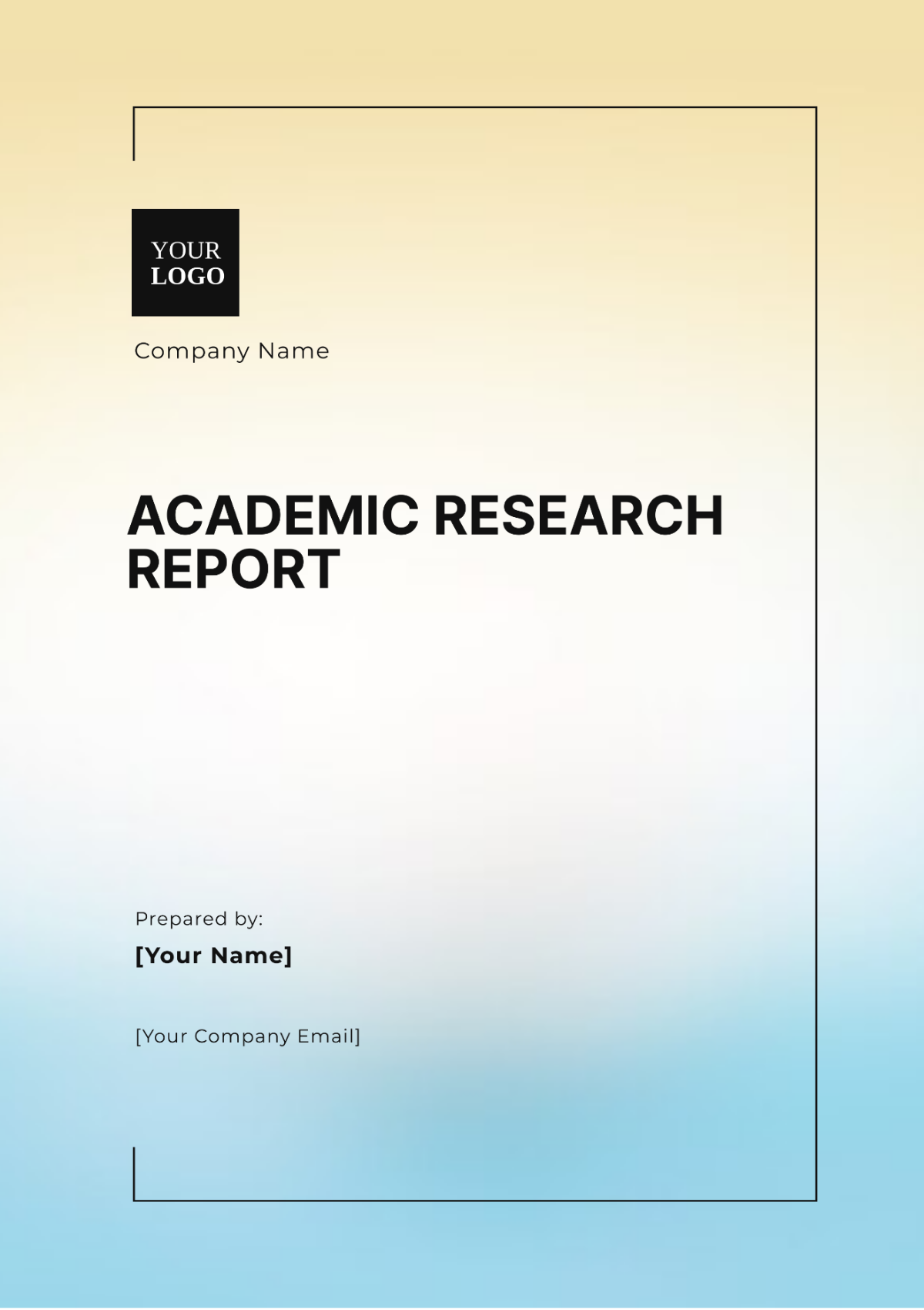 Academic Research Report Template - Edit Online & Download