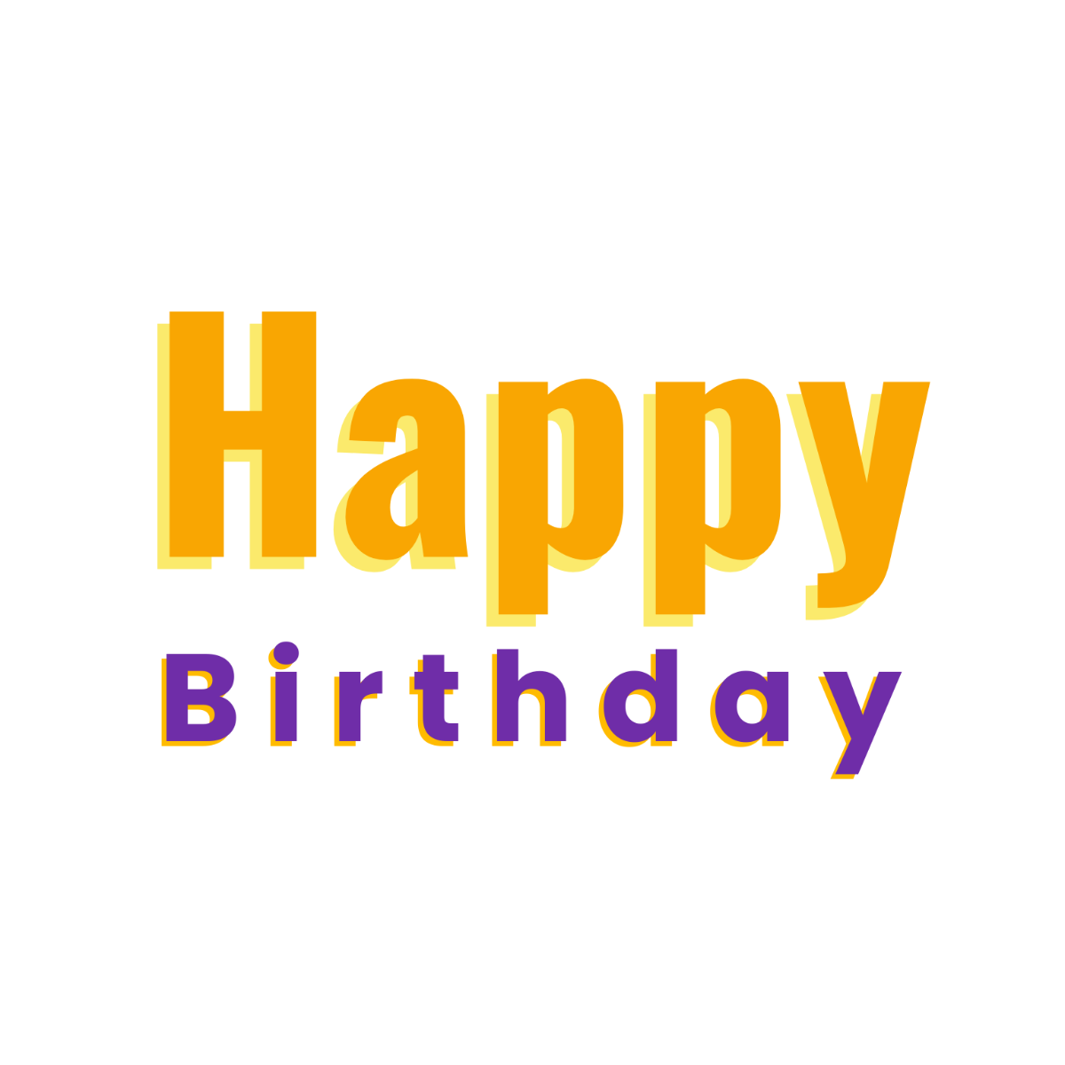 Glitter Happy Birthday Text - Edit-Online | Template.net