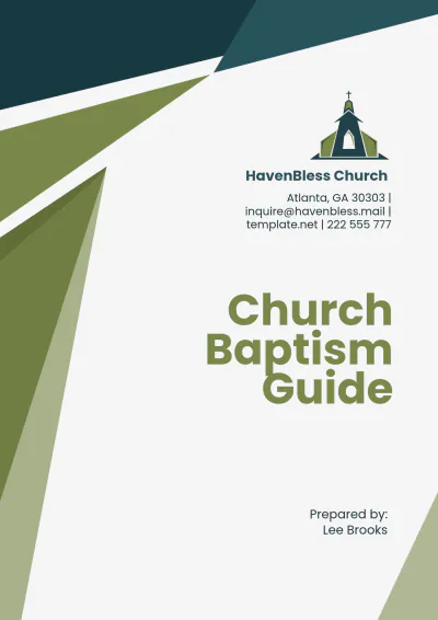 Free Church Baptism Guide Template to Edit Online