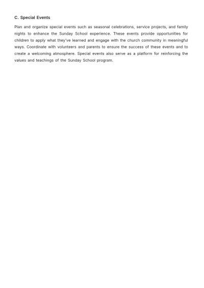 Free Church Sunday School Guide Template to Edit Online