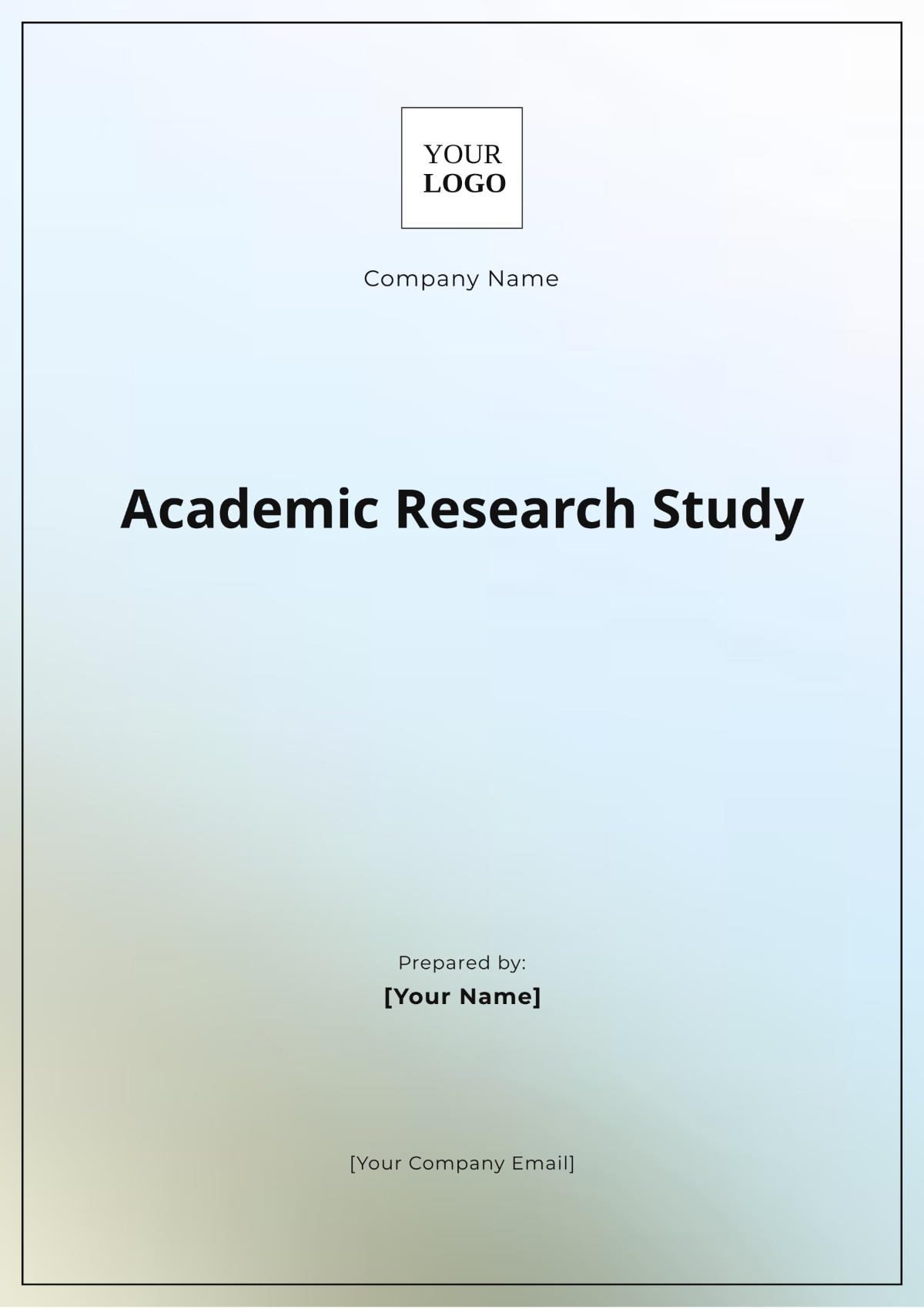 Academic Research Study Template - Edit Online & Download