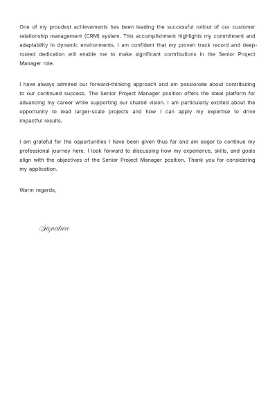 Free Internal Position Employment Cover Letter to Edit Online
