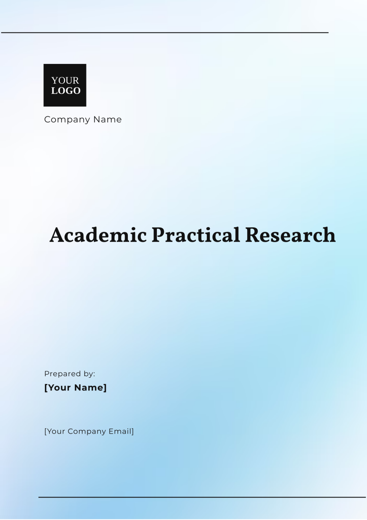 Free Academic Practical Research Template