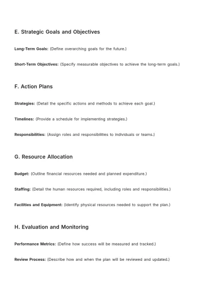 Free Church Strategic Planning Handbook Layout Template to Edit Online