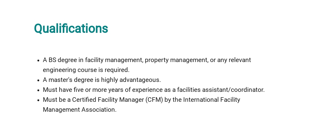 Free Facilities Director Job Description Template 5.jpe