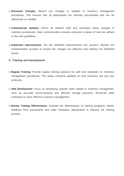 Free Church Inventory SOP Template to Edit Online