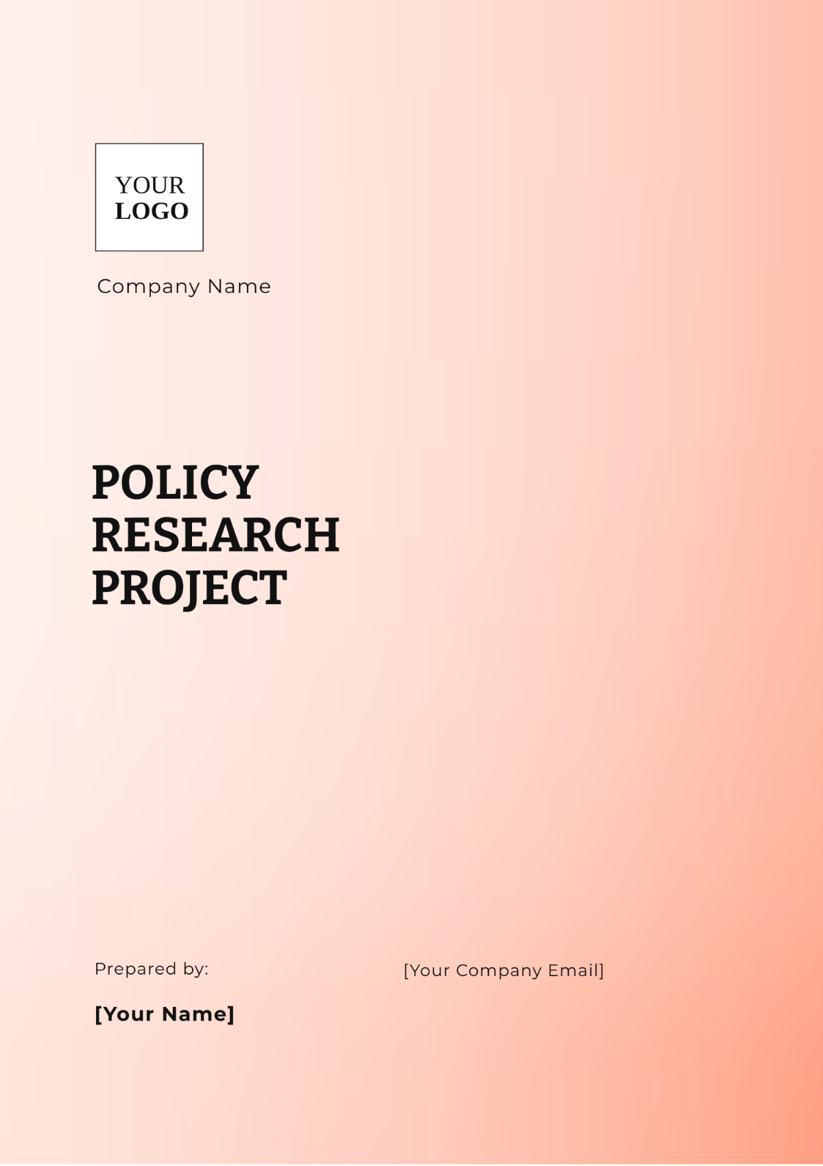 Policy Research Project Template - Edit Online & Download