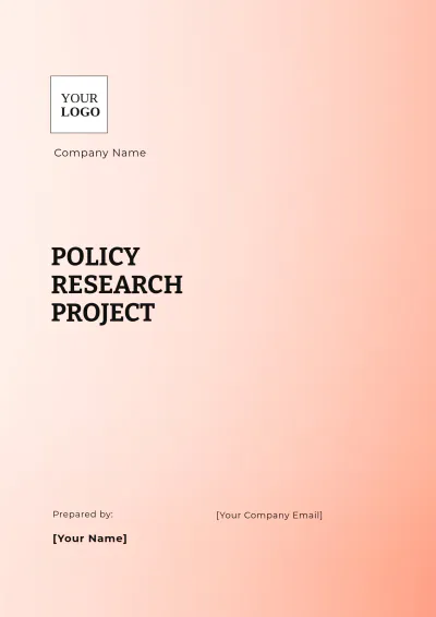Free Policy Research Project Template to Edit Online