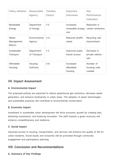 Free Policy Research Project Template to Edit Online