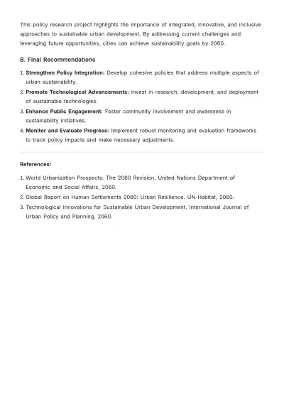 Free Policy Research Project Template to Edit Online