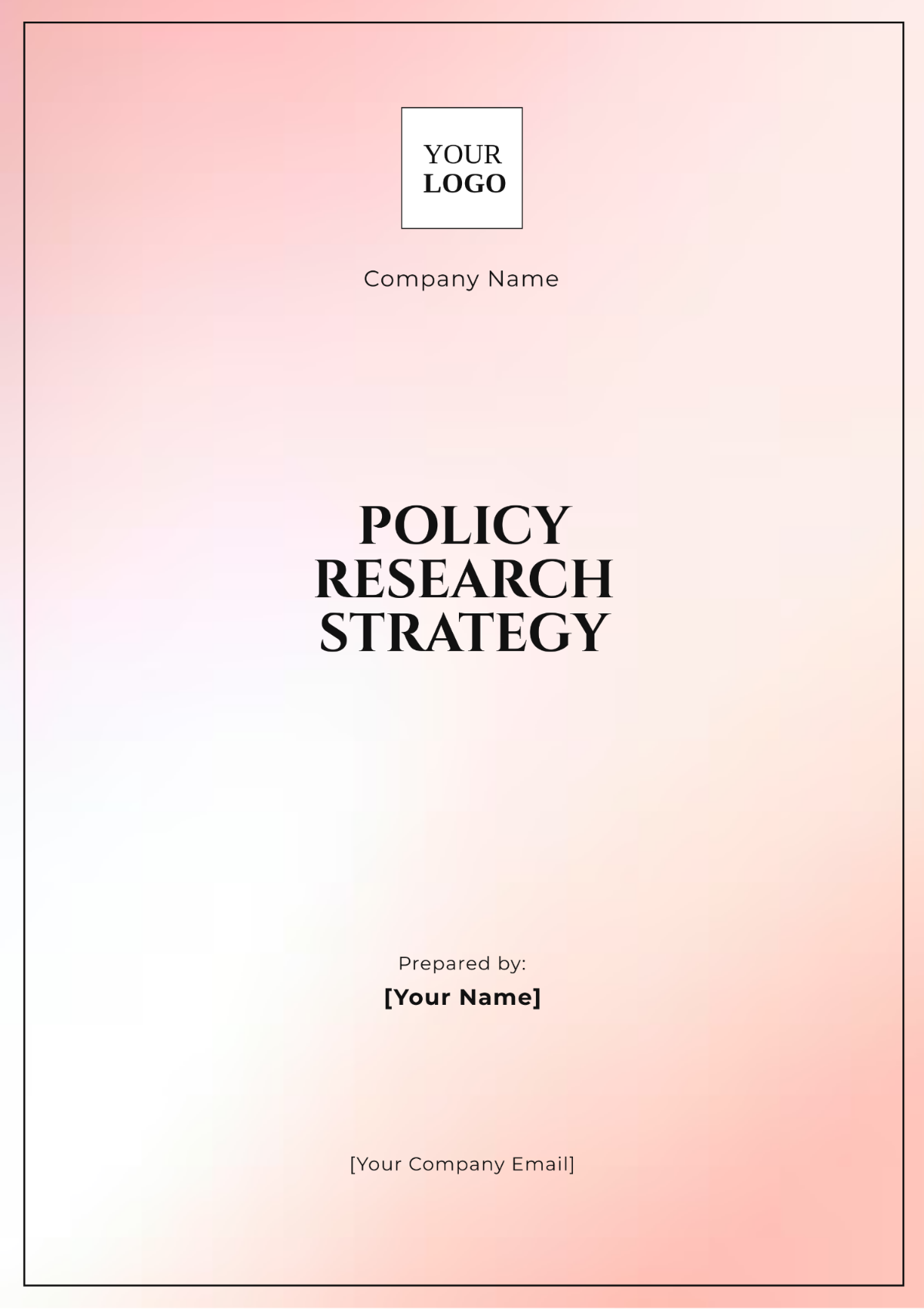 Policy Research Strategy Template - Edit Online & Download