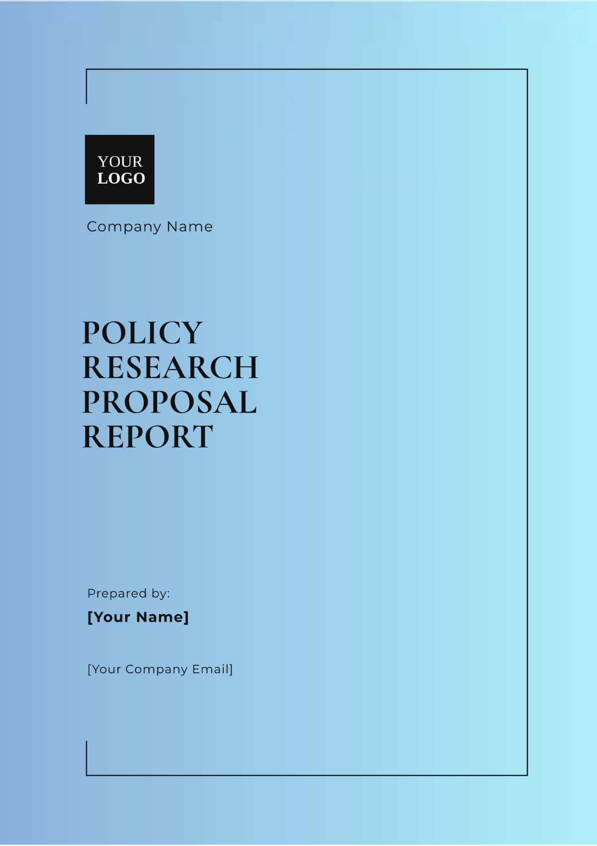 Policy Research Proposal Report Template - Edit Online & Download