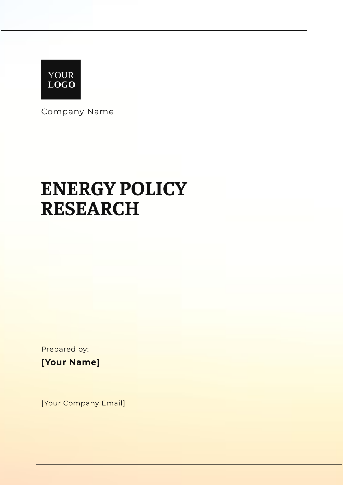 Energy Policy Research Template - Edit Online & Download