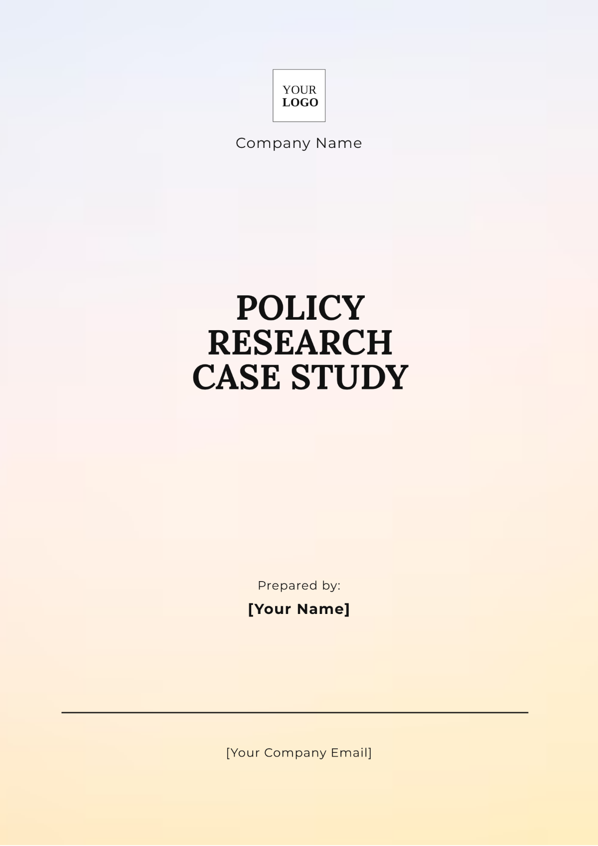 Policy Research Case Study Template - Edit Online & Download