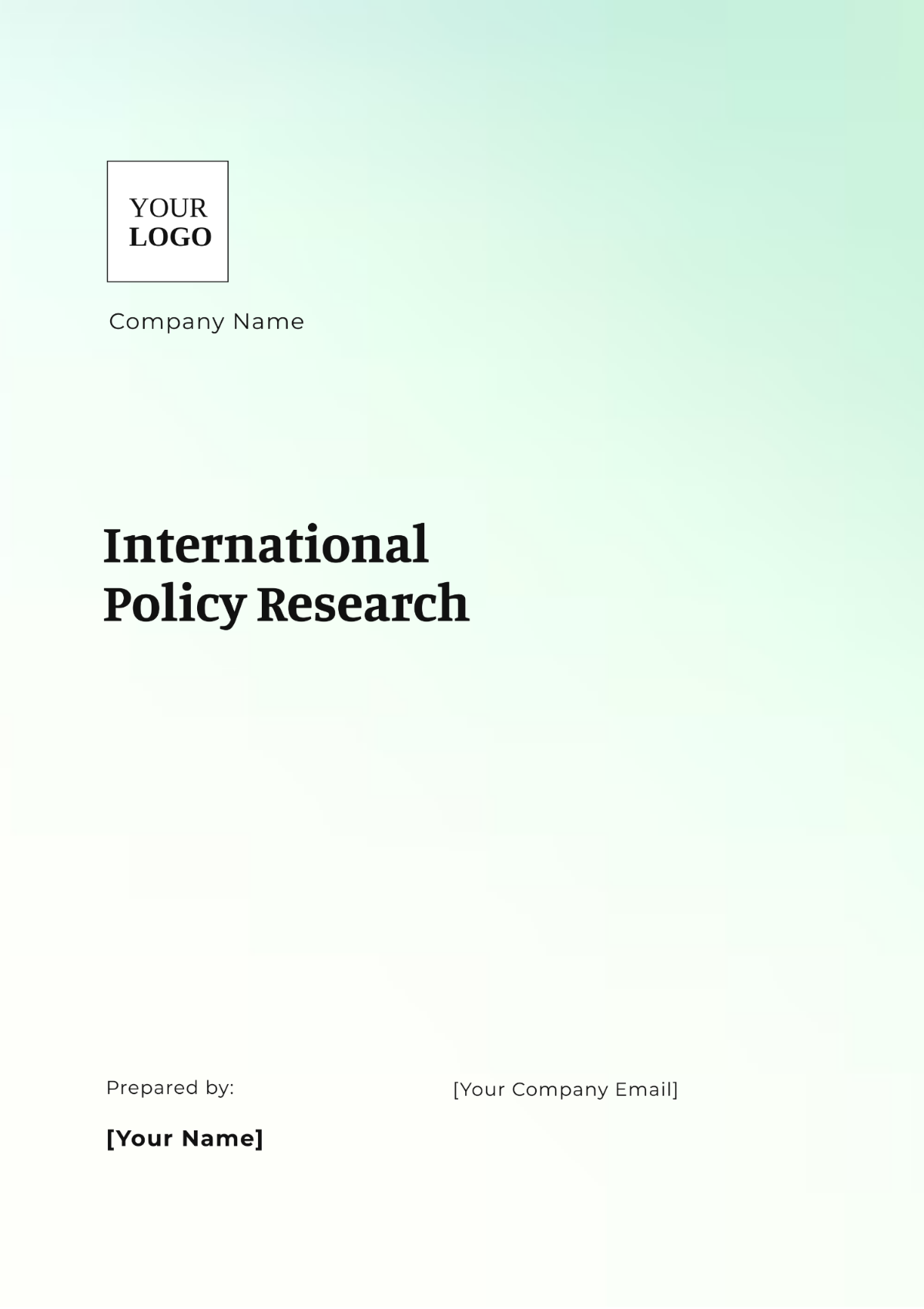 International Policy Research Template - Edit Online & Download