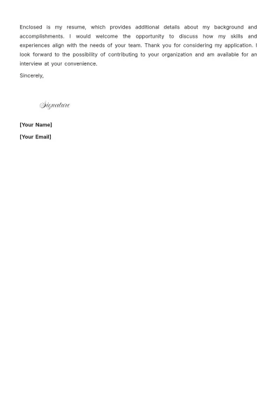 Free Software Employment Cover Letter to Edit Online
