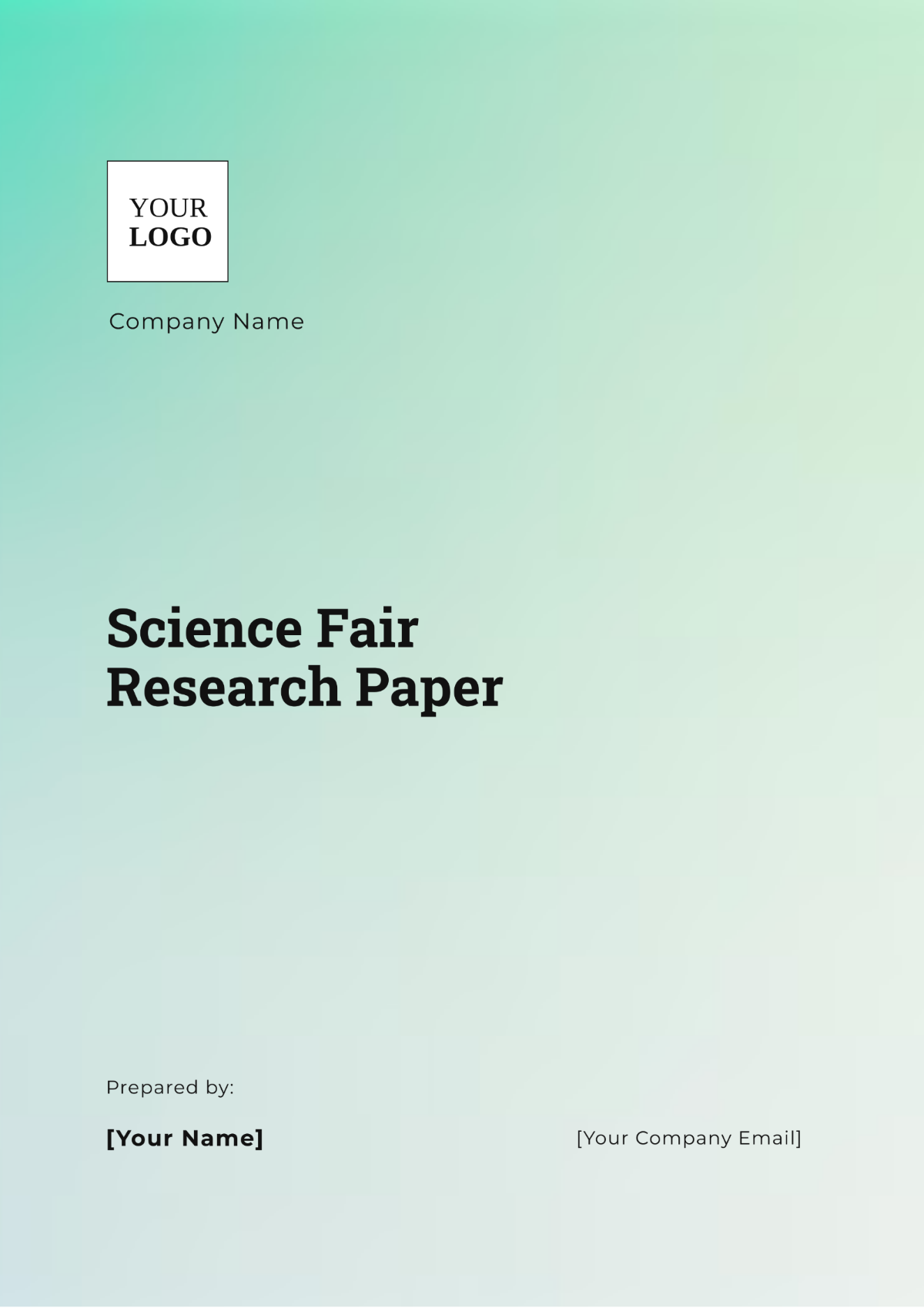 Science Fair Research Paper Template - Edit Online & Download