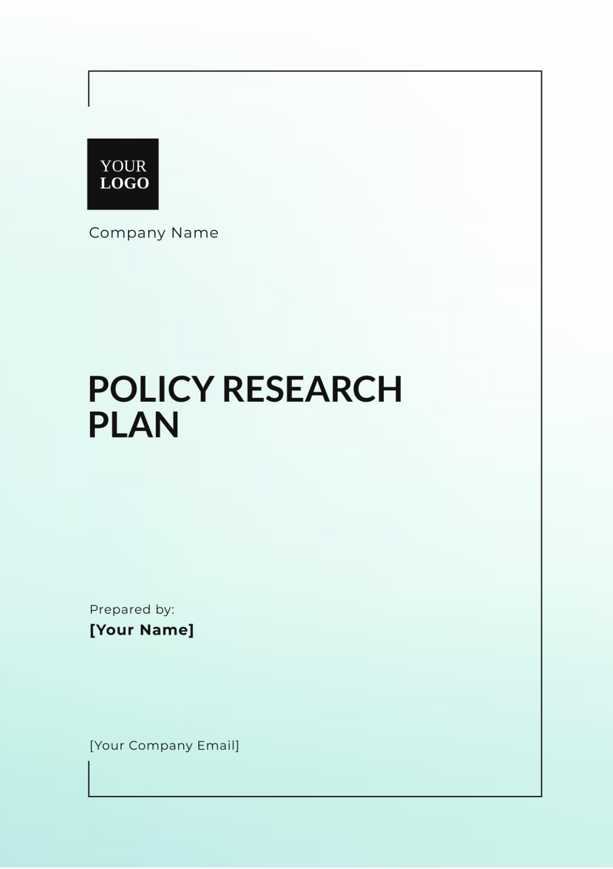 Policy Research Plan Template - Edit Online & Download