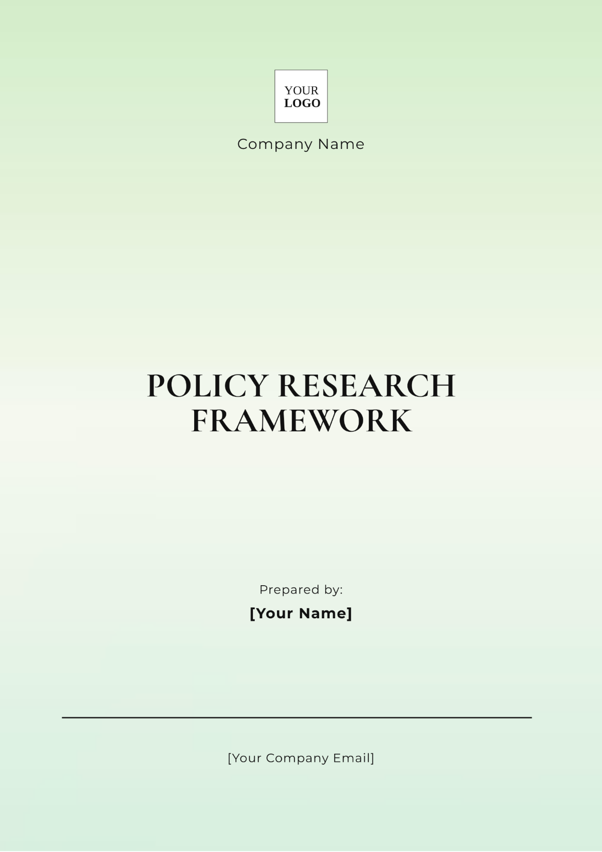 Policy Research Framework Template - Edit Online & Download