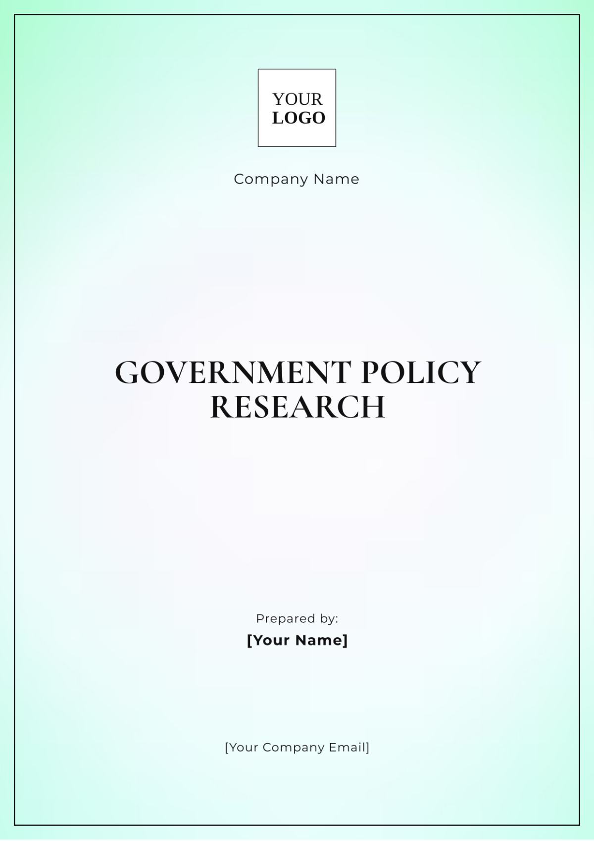 Government Policy Research Template - Edit Online & Download