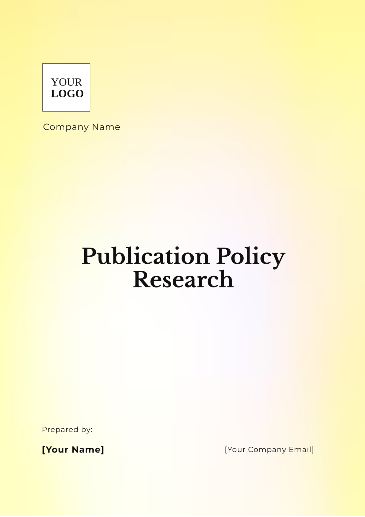 Publication Policy Research Template - Edit Online & Download