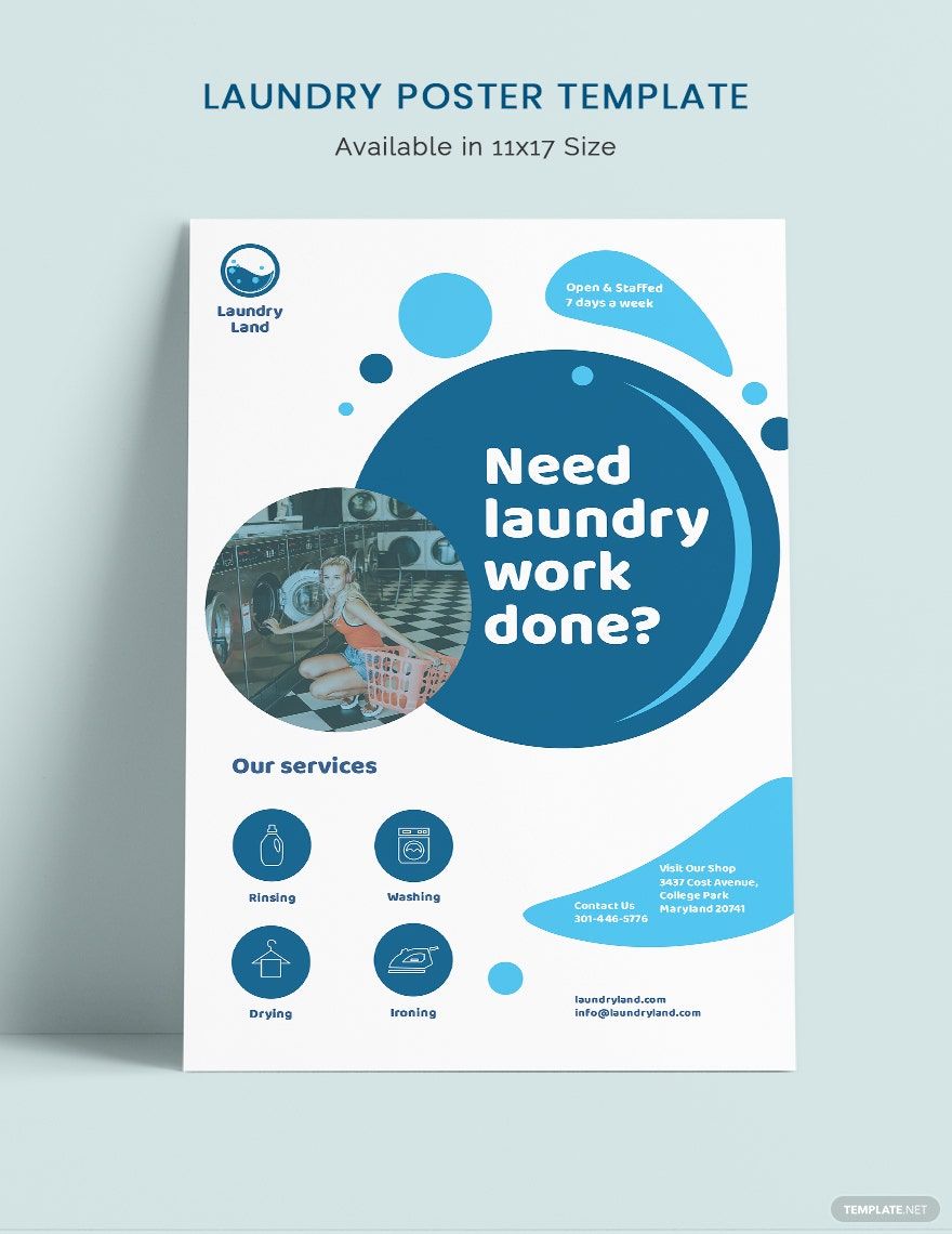 Laundry Poster Template