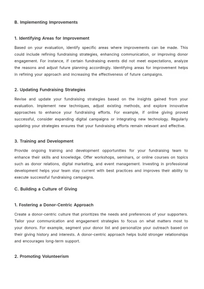 Free Church Fundraising Guide Template to Edit Online