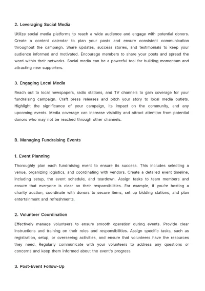 Free Church Fundraising Guide Template to Edit Online