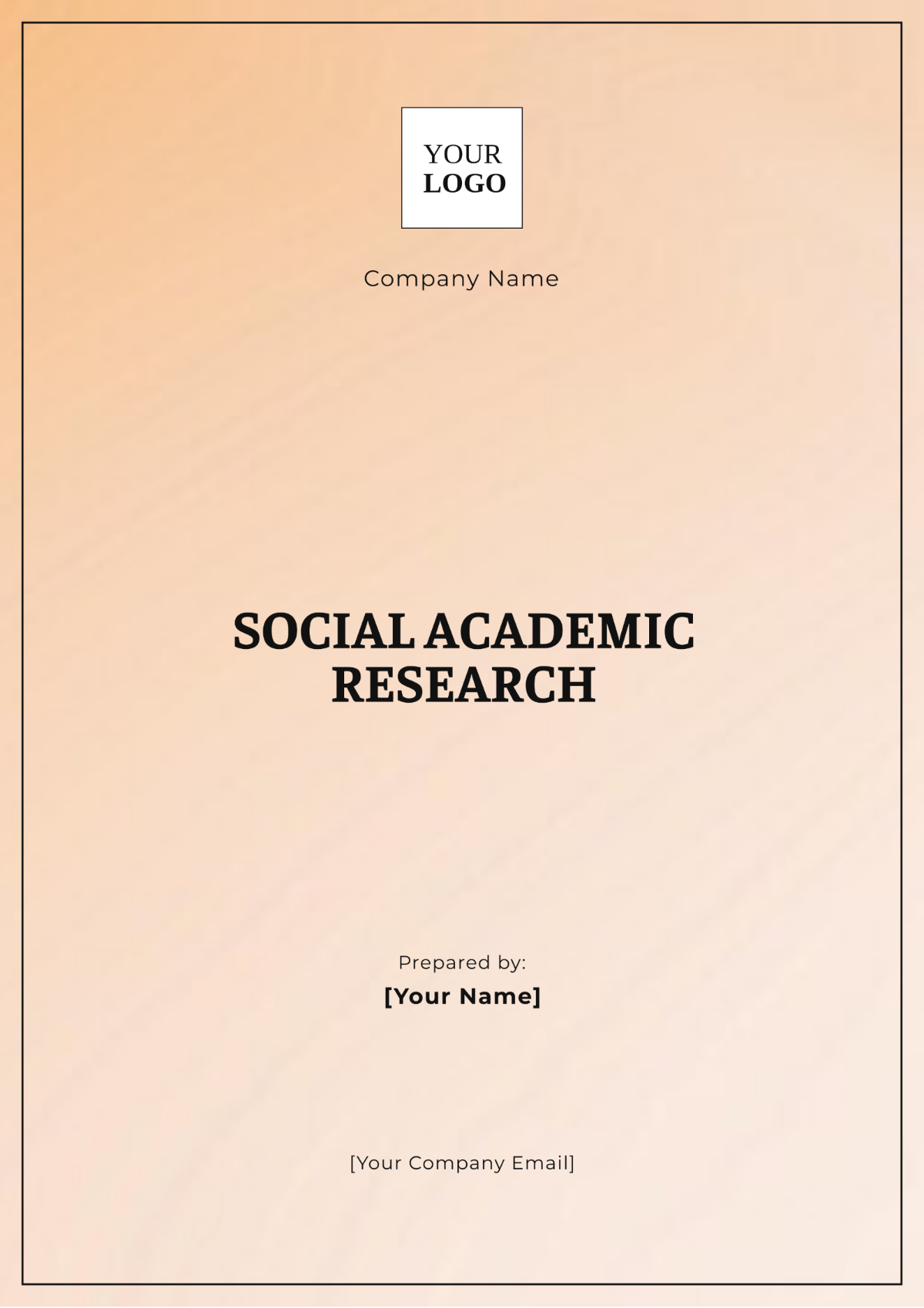 Free Social Academic Research Template