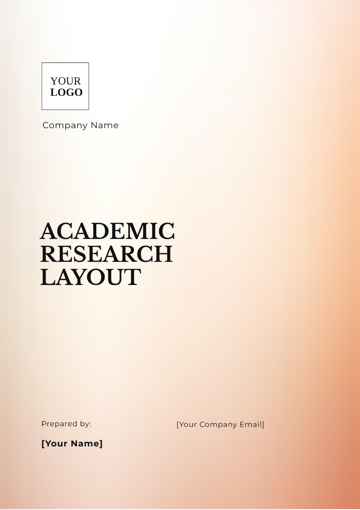 Academic Research Layout Template - Edit Online & Download